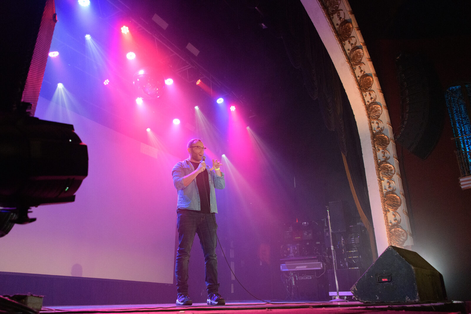 Kevin Jacobs on stage